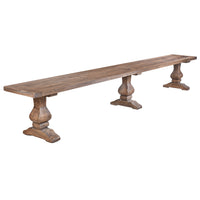 Juliet 3m Reclaimed Timber Dining Bench Seat-Dovetailed & Doublestitched